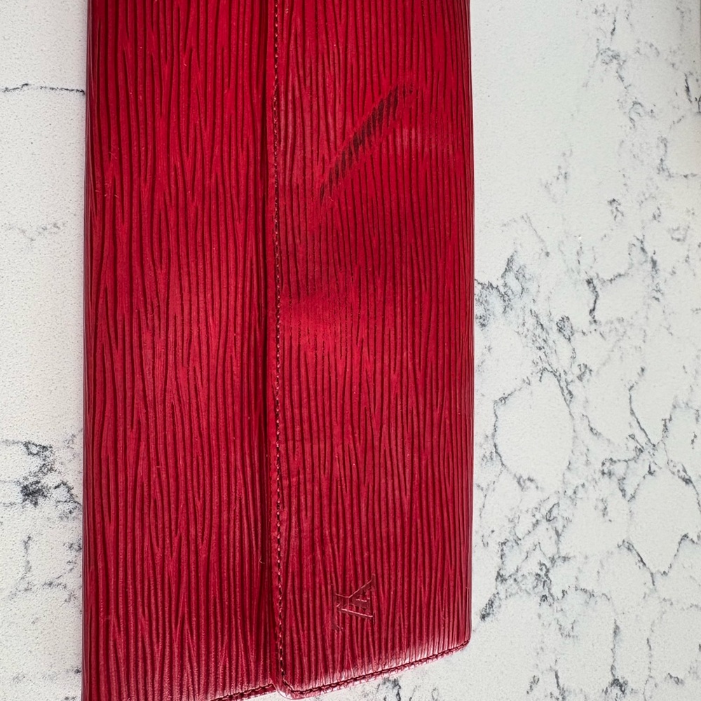 Louis Vuitton Red Epi Leather wallet